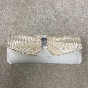 Evening satin clutch
